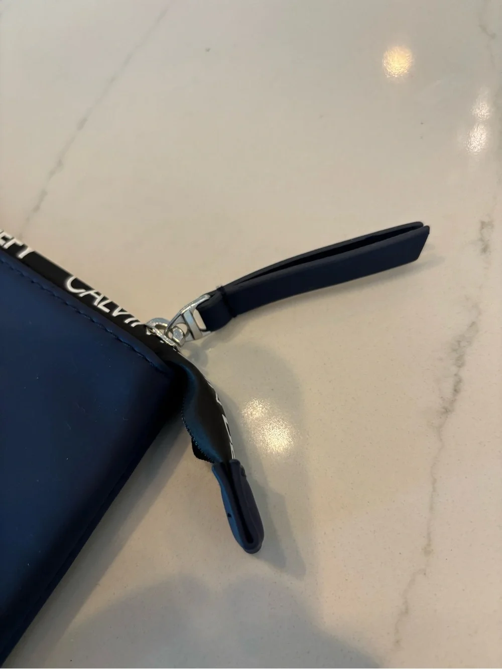 Calvin Klein Defy Men's Navy Laptop Sleeve with Branded Trim
